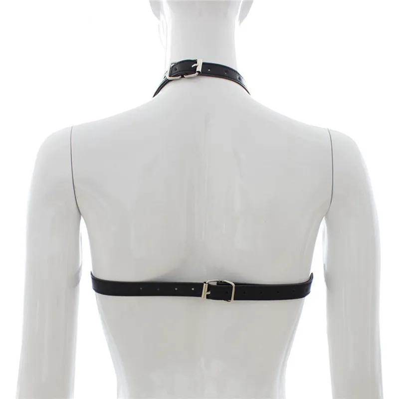 Sujetador erótico Brassiere Adulto Pecho Bdsm Atadura Lencería Sexy Juguete sexual para mujeres Cuero Excelente Strap-on Accesorios lesbianos