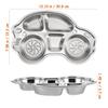 Compartment Dinner Plates Divided Plate Stainless Steel 1pack