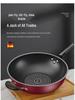 Macar's Diamond Non-Stick Flat-Bottom Wok - Fume-Free, Oilless Iron Cookware for Stovetops
