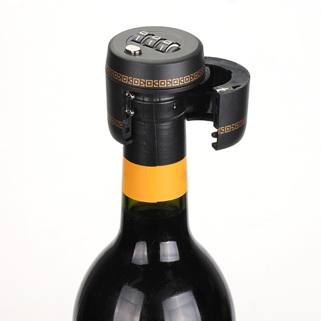 Wine Bottle Cap Lock Combination Password Code Lock Whiskey Bottle Top Stopper Digital Lock for Wine Liquor Bottle