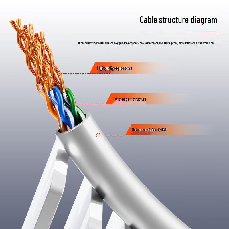Dashenglight CAT6A Oxygen-Free Copper Ethernet Patch Cable