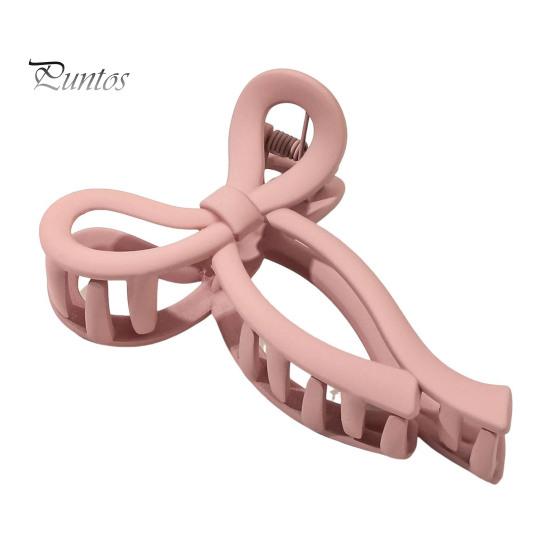 

Бант Затискач для волосся Міцний затиск акуратно тримає волосся Затискач для волосся Аксесуар для волосся Затискач для волосся Пластикова металева пружина Велика затискач для волосся для подорожей під душем світло-рожевий колір