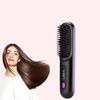 Convenient Cordless Hair Straightener Brush with LCD for Home or Travel Styling Anytime Anywhere