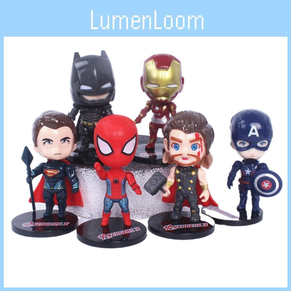 Cake Colorful Superhero Decoration Figures For Birthday Parties And Celebrations