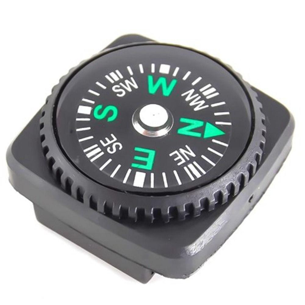 5pcs High Quality Portable Belt Buckle Black 20mm Mini Compass Survival Navigation Tool Outdoor Tool