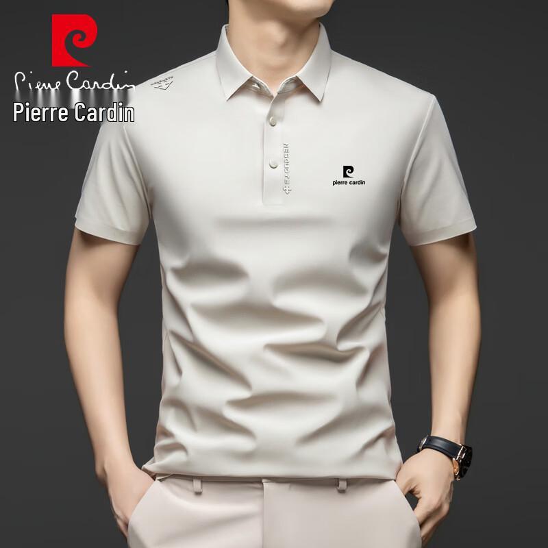 Pierre Cardin Men s Ice Silk Breathable Polo Shirt 4XL теплый белый