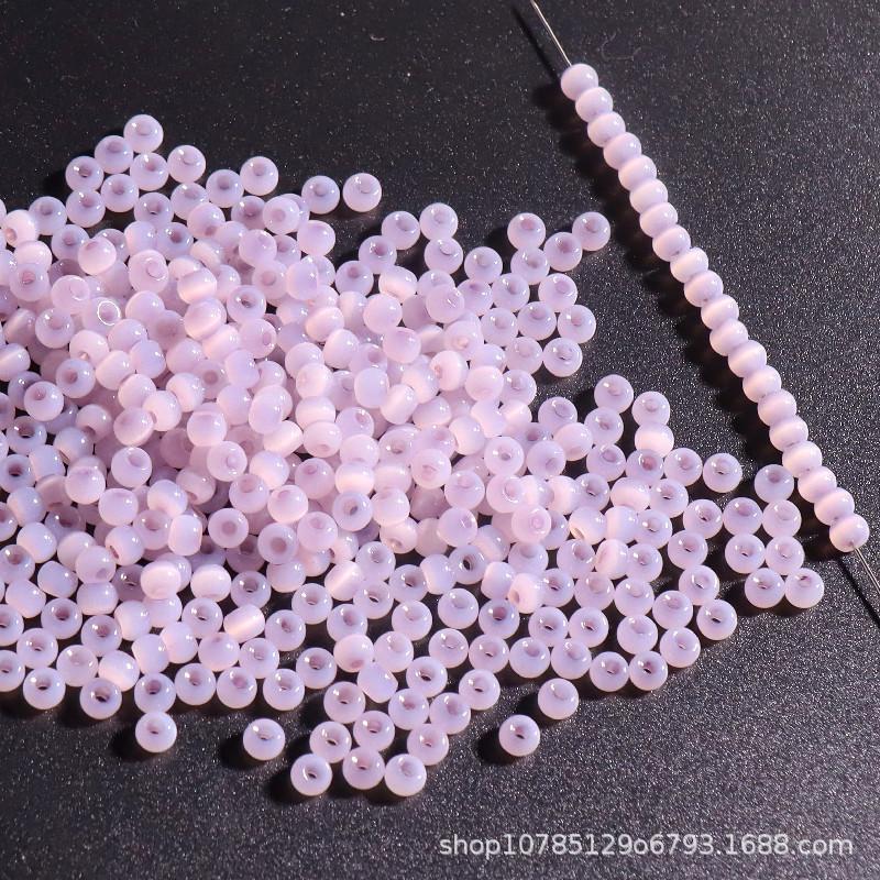 4mm Cat's Eye Jade Ice Glass Beads for DIY Jewelry