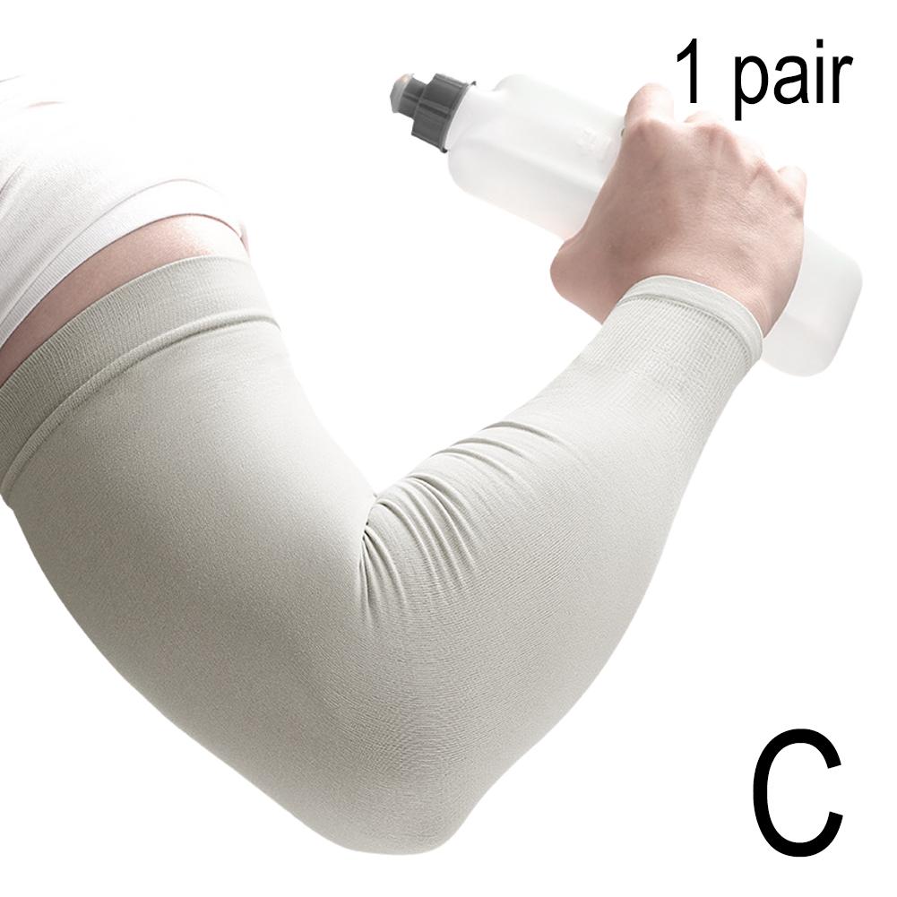 1 Paar Sommer-Sonnenschutz-Ärmel für Damen und Herren, rutschfest, atmungsaktiv, kühlend, für Outdoor-Aktivitäten, Basketball, Radfahren, Sportärmel