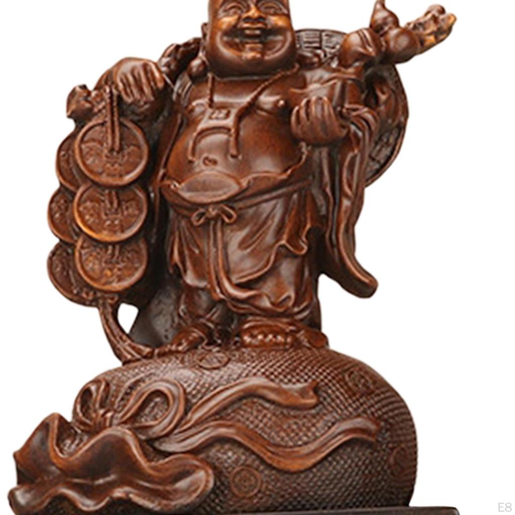 Buddha Figurine for Home And Office, Decorative Sitting Statue Feng Shui