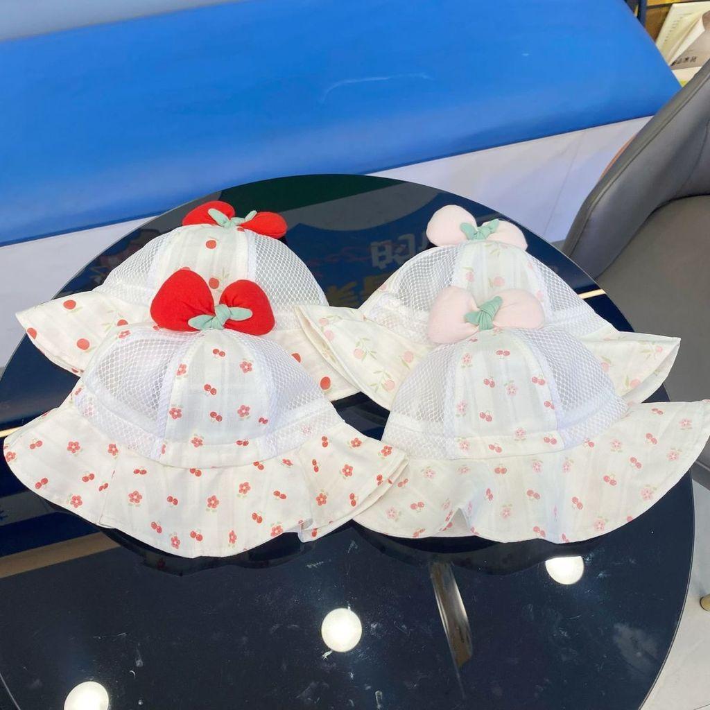 Baby Girl Sun Hat With Wide Brim Cotton Shade For Spring Summer Protection