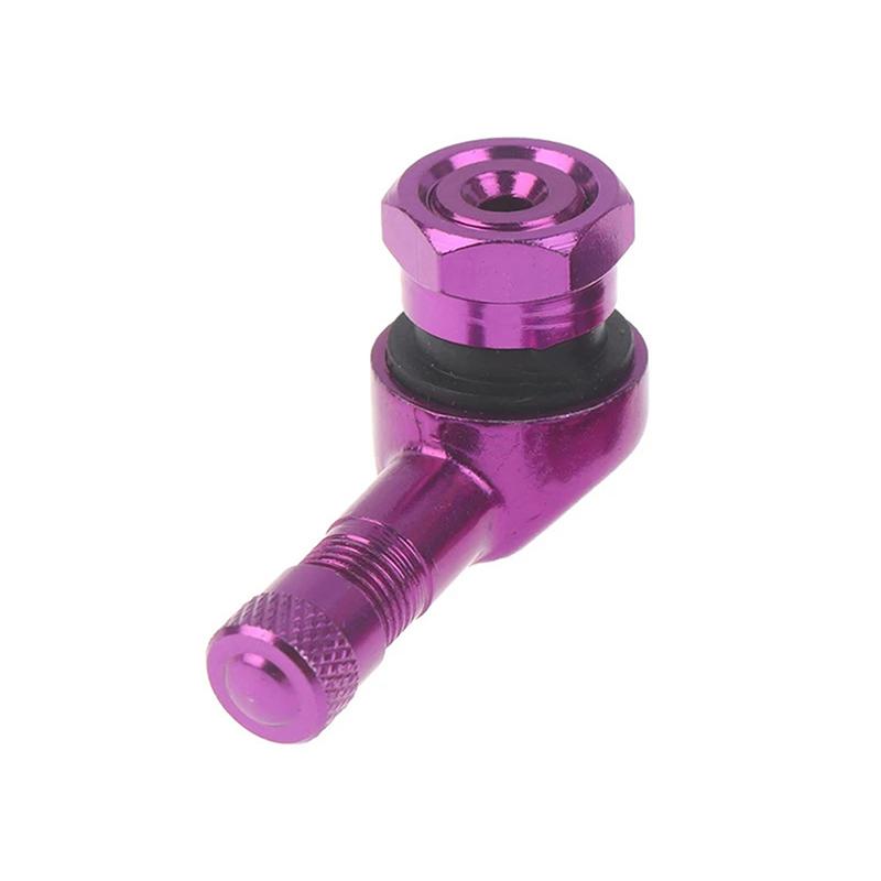 1Pc 90 Degree CNC Motorcycle Tire Valve Stems 17mm Universal CNC Aluminum Tubeless Valve Stems 10 Color Valve Caps
