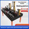 3D Cast Iron Welding Table with Multi-Functional Positioning Fixtures and Multi-Hole Combination Workbench.