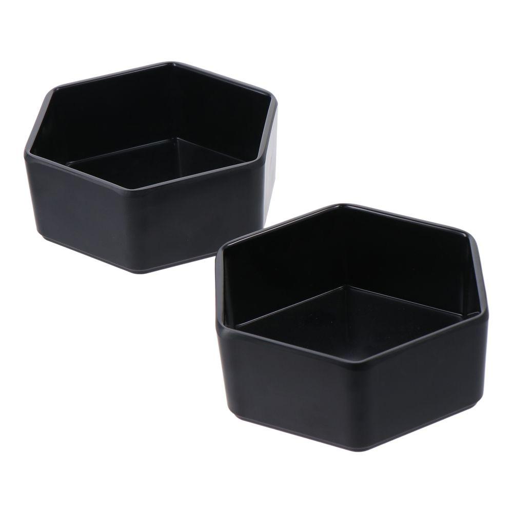 

2 шт., белый/черный, белый/черный, меламиновая коробка для хранения скрепок, шестигранный держатель для офисных папок