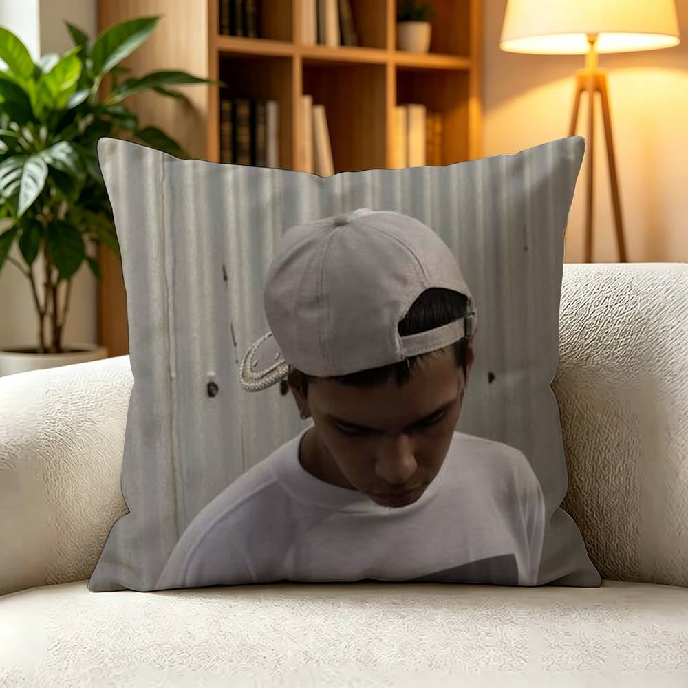 FFamous Argentine Rapper Milo J Pillow Case Square DoubleSided Sofa Cushion Cover Bedroom Bedside Pillow