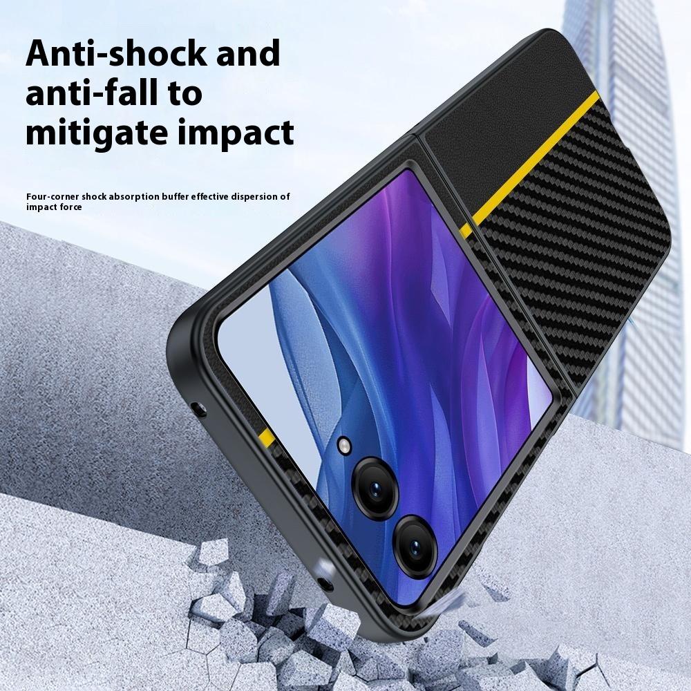 For Motorola Razr 60 Ultra 5G Case Carbon Fiber Texture Ultra Slim Hard PC Phone Cover