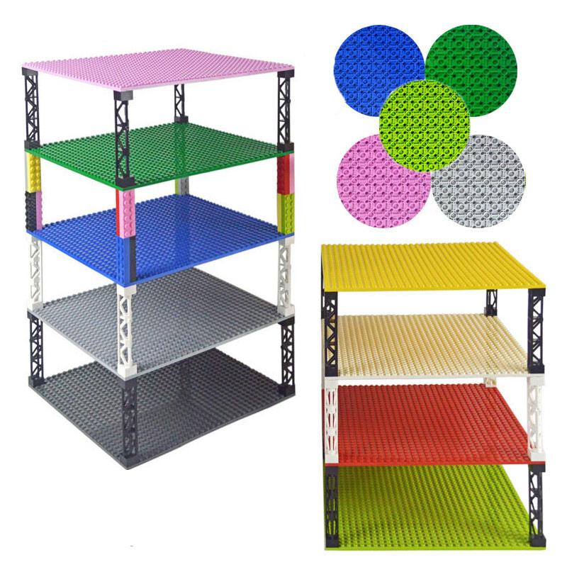 Double-sided Base Plates Plastic Small Bricks Baseplates Compatible with Leduo Dimensions Building Blocks Construction Toys
