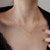 2022 Luxury Crystal Tassel Choker Necklace - Square Design, Non-Fading Clavicle Chain for Women