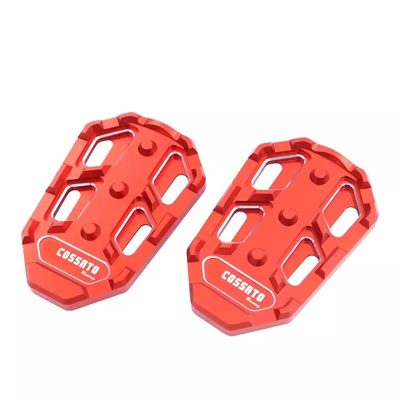Compatible KY400X/500X Aluminum Alloy Non-Slip Footrest Pedal for Enlarged Rear Footrest.