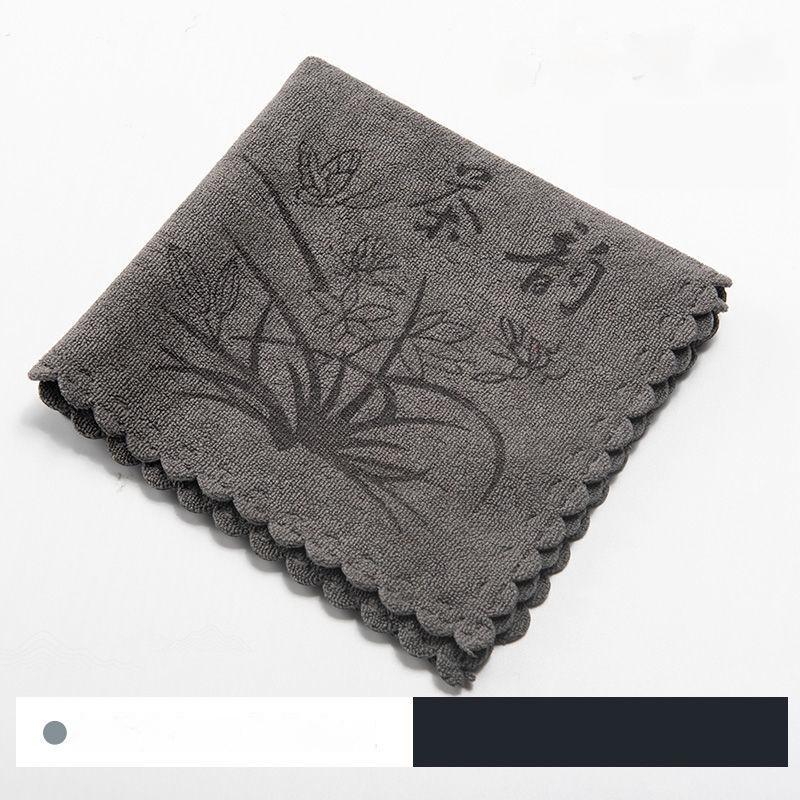 GIANXI Tea Towel Thickened Absorbent Cleaning Cloth Seamless Tea Set Mat Super Soft Absorbent Tea Towel Cotton