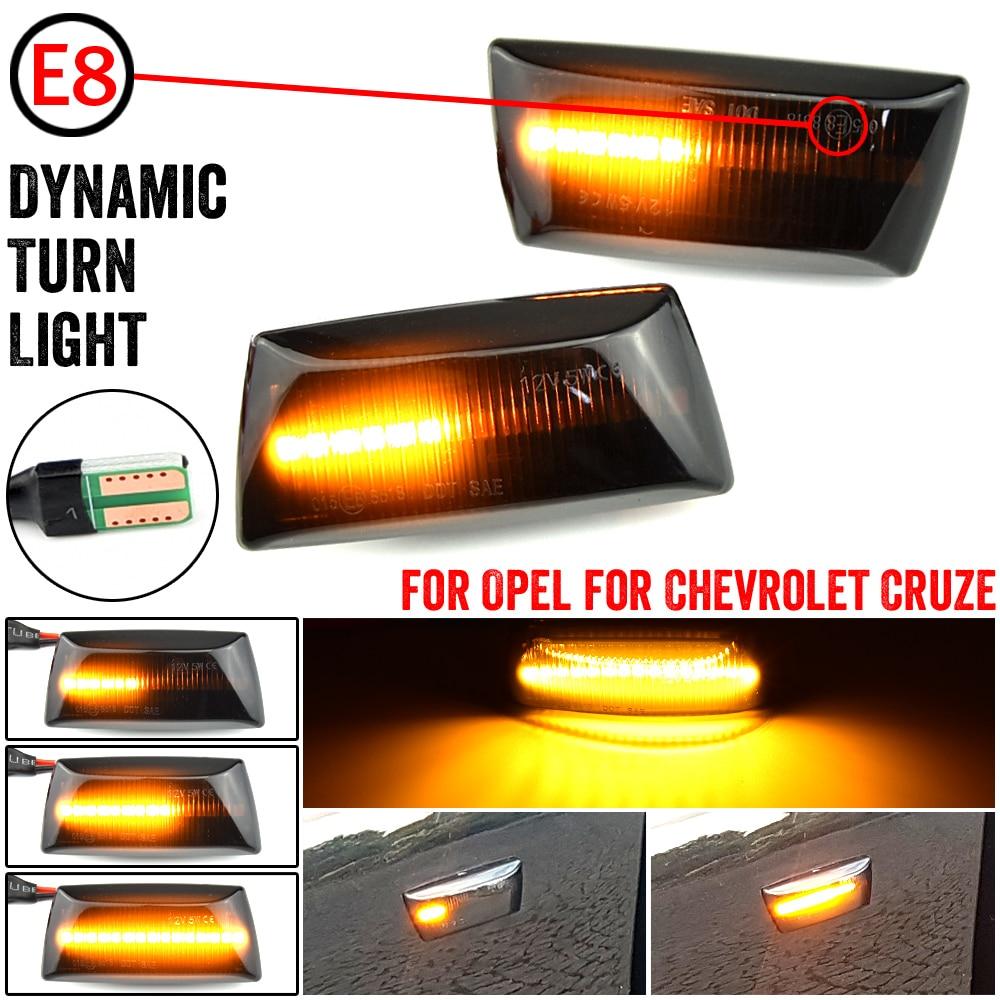 

2 шт. светодиодный динамический последовательный указатель поворота для OPEL Astra H Zafira B Corsa D Insignia A Meriva B Chevrolet Cruze чёрный