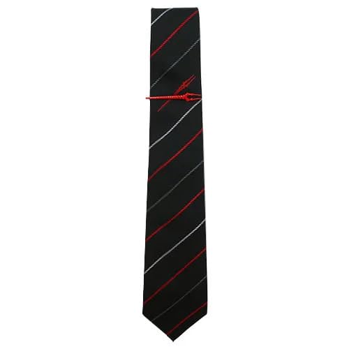 Swank Evangelion Spear of Longinus Red Tie Clip and Necktie Set (eva-2021-tie01)