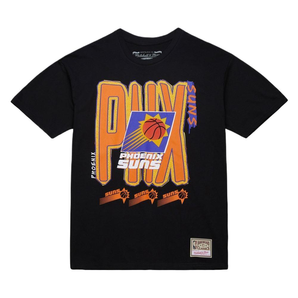 Mitchell Ness x NBA Phoenix Sun 100% Cotton T Shirt Unisex Black MN25ATS29PS
