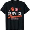 Service Do Not Pet Emotional Support Human Dog Lover Unisex T-shirt