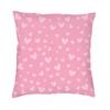 Custom Nordic Style Pink Hearts Pattern Cushion Cover 45x45cm Soft Pillow Case for Car Square Pillowcase Decoration