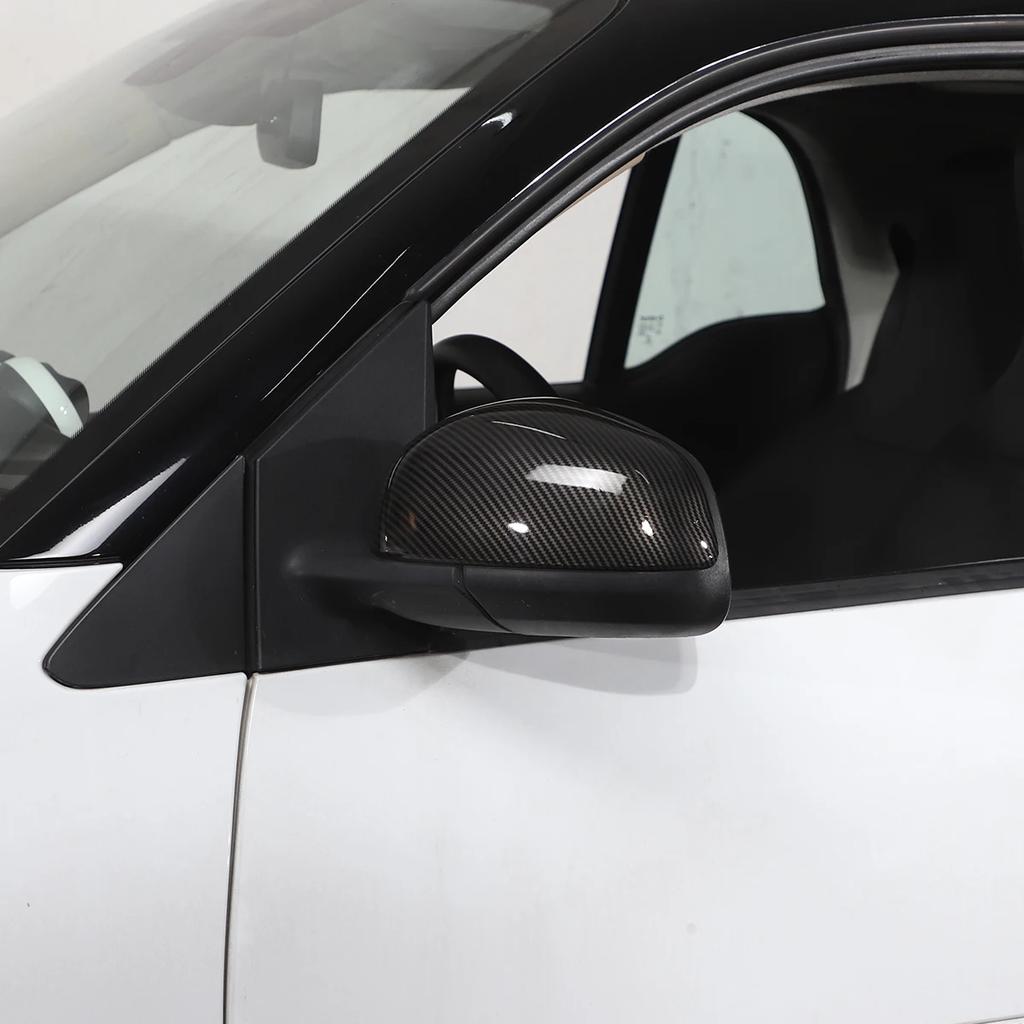 For Mercedes Benz Smart 451 453 Fortwo Forfour 2009-2026 ABS Matt black Car Rearview Mirror Cover trim sticker Car Accessories