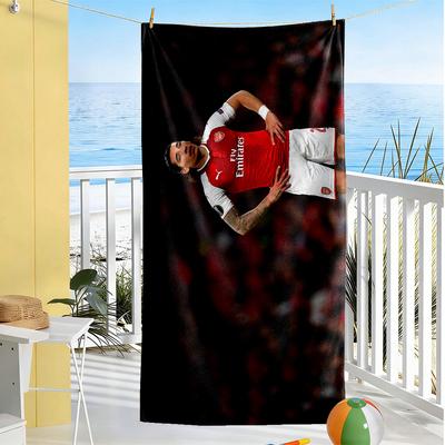 Arsenal Player Action Beach Towel Quick-Dry Soft Microfiber Comfortable Lightweight Portable for Swimming,Beach,Camping, Travel, Beach Accessories,Gym