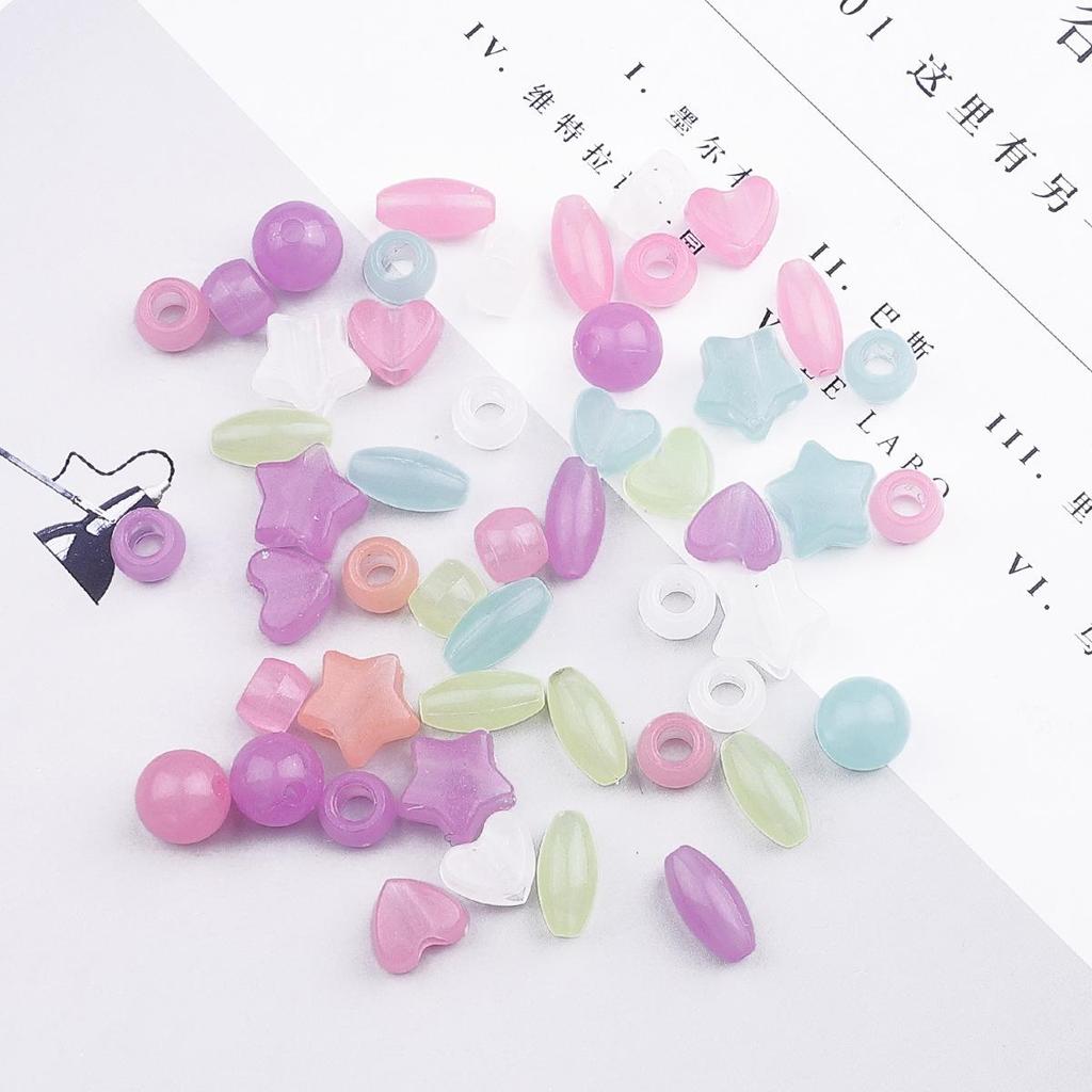 9x6mm Mixed Style Acrylic Barrel Beads for DIY Bracelet & Necklace Making