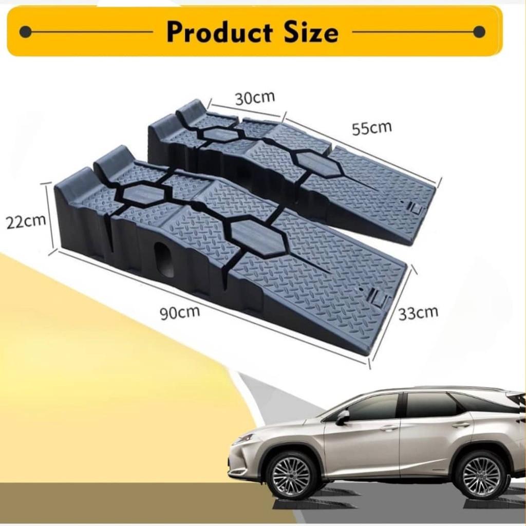 1Pair (2pcs) Heavy Duty Plastic Car Ramps Car Vehicle Truck Repairing Hand Tool Maintenance Car Oil Changing