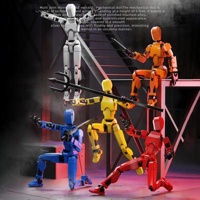 3D Magnetická akční figurka s pohyblivými klouby 3D Tištěná DIY Sestavitelná figurína Hračka Aktivní robot s celým tělem Akční herní figurky