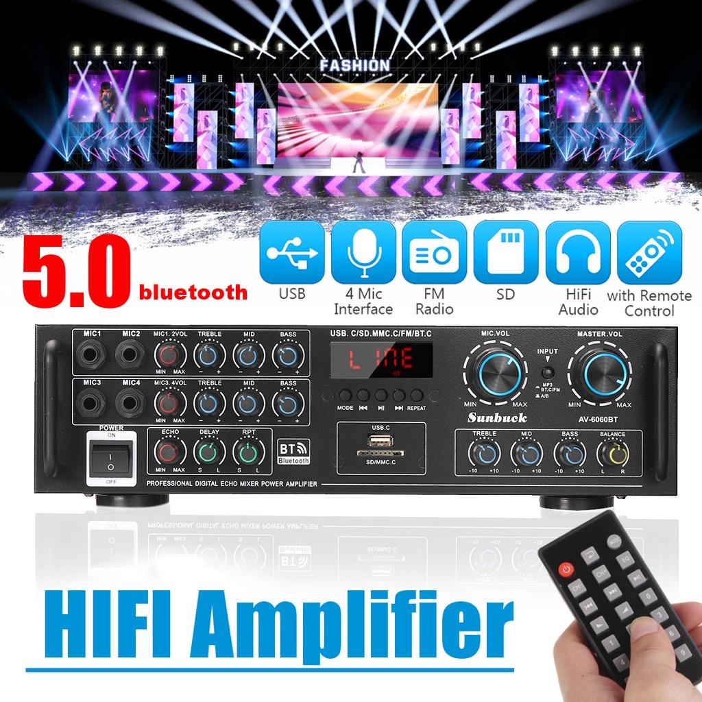 AC 110/220V 3000W HIFI Heimkino Karaoke Verstärker Audio Unterstützung FM USB SD mit Fernbedienung Audio Leistungsverstärker