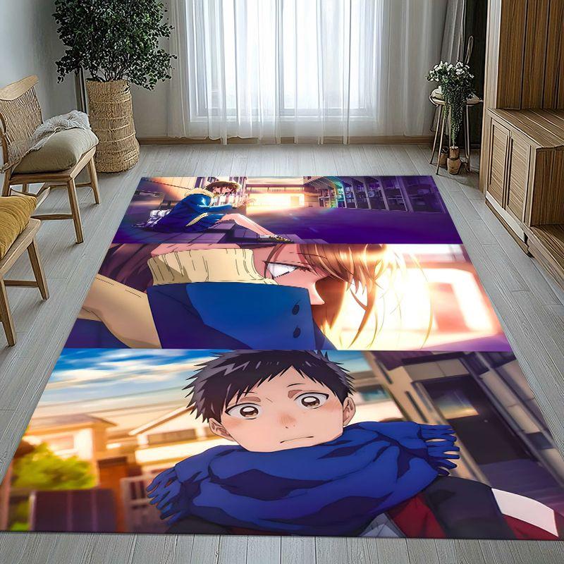 Anime Blue Box Ao No Hako Love Hina Cartoon Wohnzimmer Rutschfeste Teppichfläche Weicher Teppich für Schlafzimmer Kinder Sofa, Heimdekoration Fußmatte