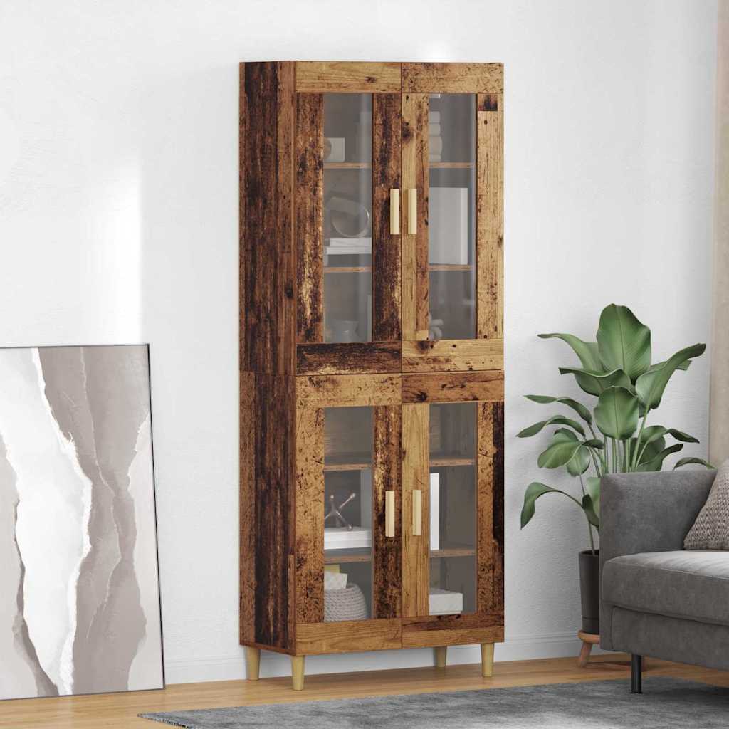 Highboard Reclaimed Wood 69.5 x 34 x 180 cm Particleboard