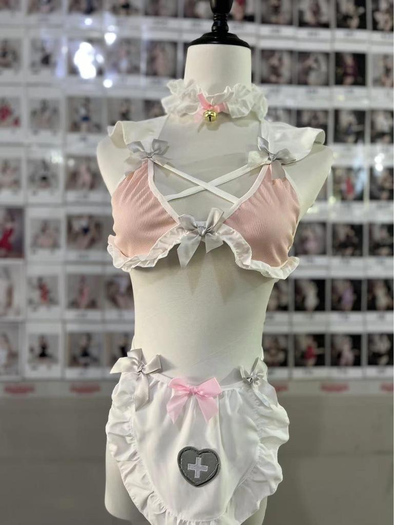 Spitzen-Dessous Dienstmädchen Cosplay Set