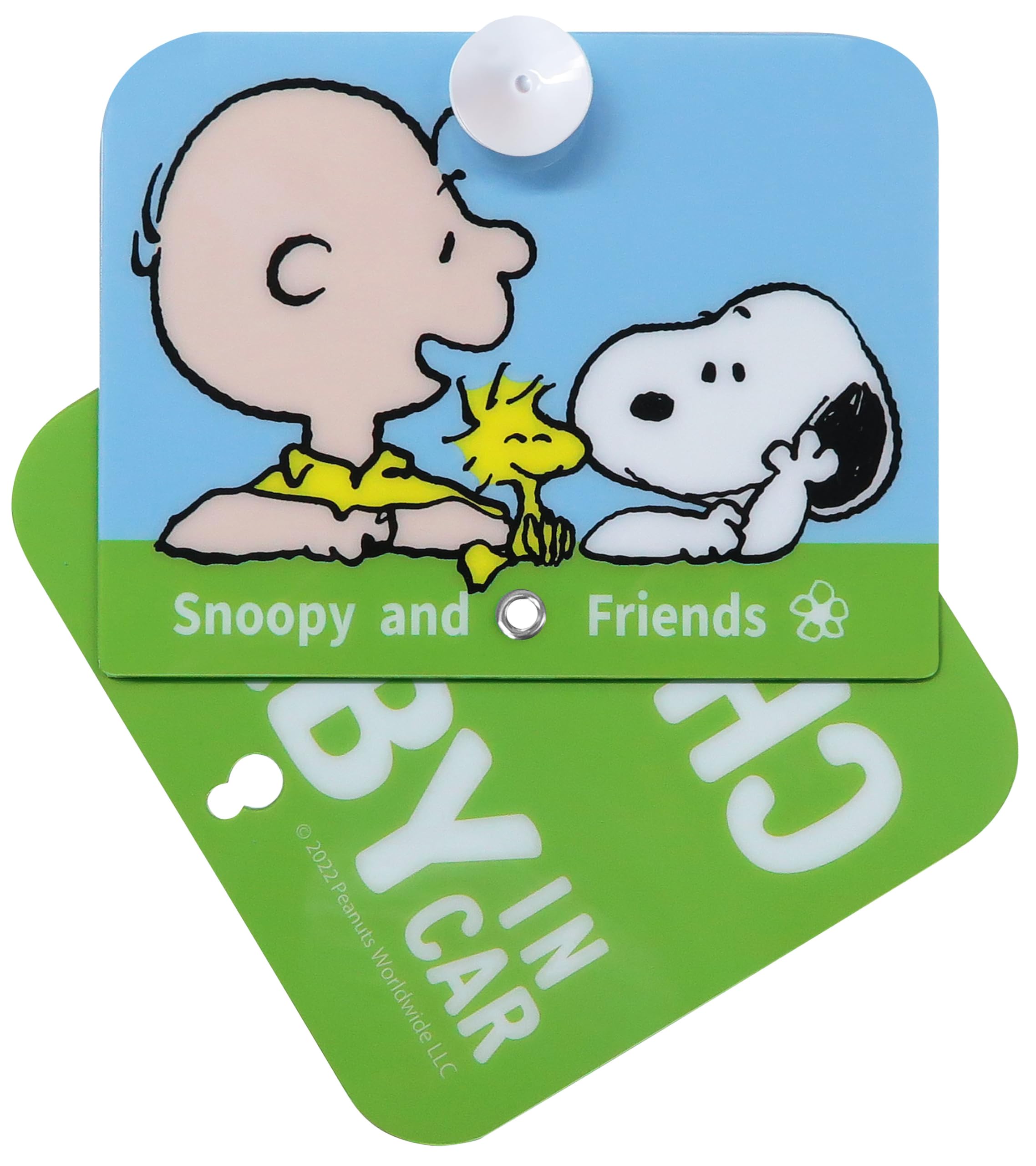 

Basic Standard Snoopy Car Supplies Car Sticker Window Suction Cup Type Safety Sign Baby 21 x 21cm