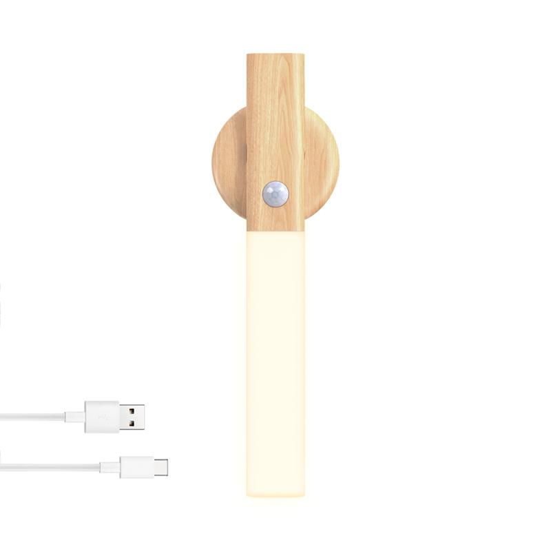 LED Night Light Kitchen Cabinet Closet Lights Home Staircase Bedroom Table Move Lamp Bedside Lighting Magnetic USB Wall Lamp