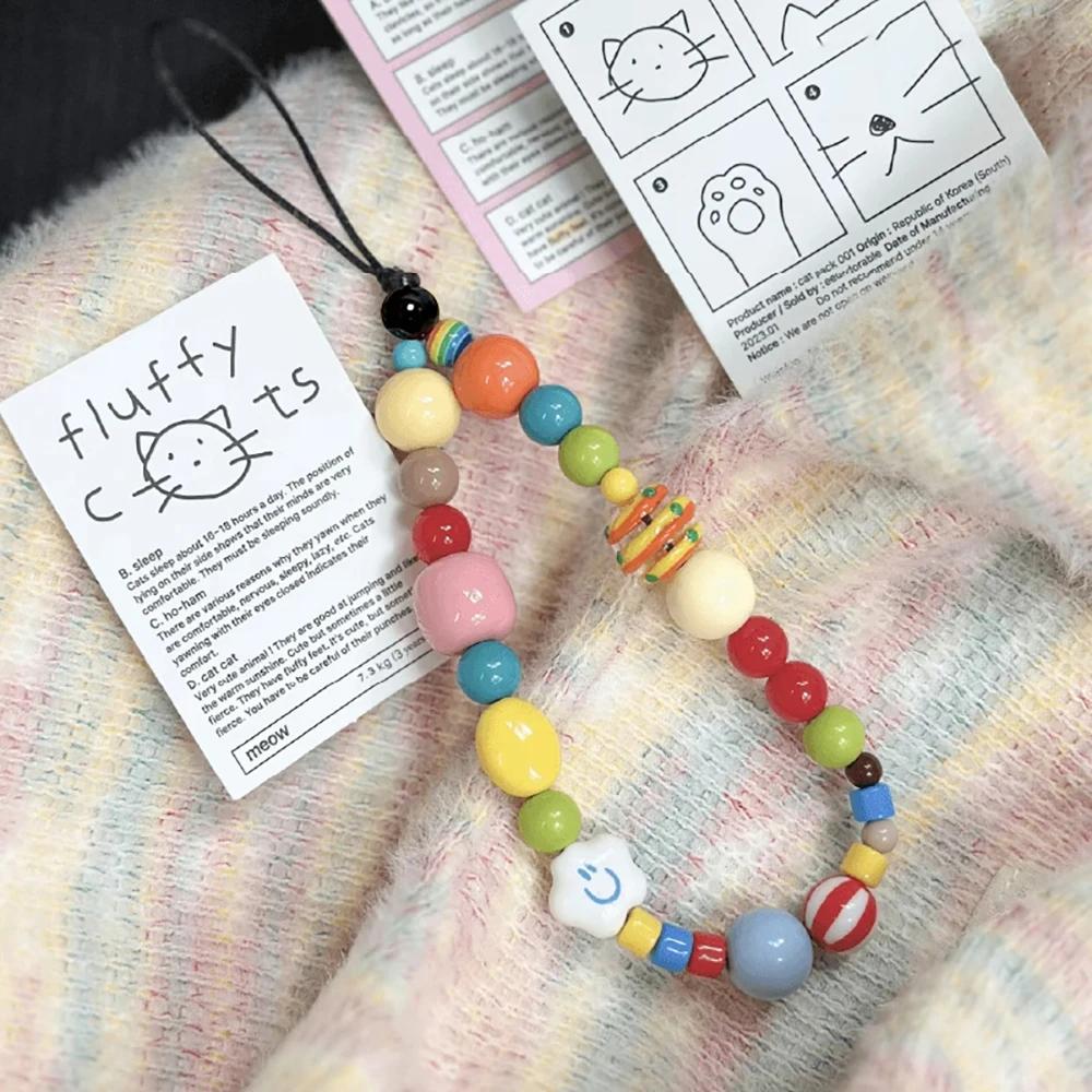

Jewelry Colored Cloud Paradise Phone Wrist Strap Chain Pendant Strap Camera Accessrioes Girl Key Bracelet Hanging Rope Cord Gift