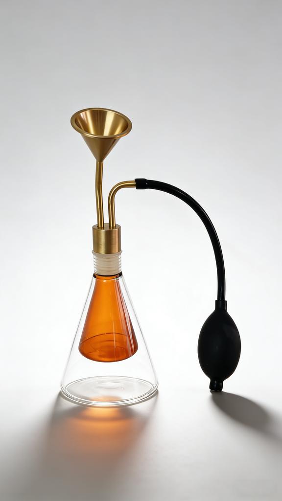 YANDER Parfum ätherisches Öl Duft Riechflasche Messing Ausstellung Spa Display Aroma Duftgerät Aroma Geschmack Glasflasche