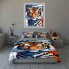 Tiger face illustration. Bedding Duvet cover sets Duvet covers Pillowcases gifts (1 * Duvet Cover 2 * Pillowcases, without duvet insert)
