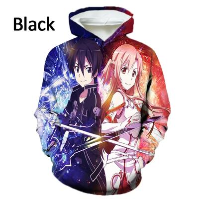 New Unisex Long Sleeve Fashion Hoodie Anime Sword Art Online 3D Printing Hoodie Casual Sweatshirt Pullover