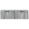 Wall Mounted TV Cabinet Grey Sonoma 98 x 31 x 30 cm