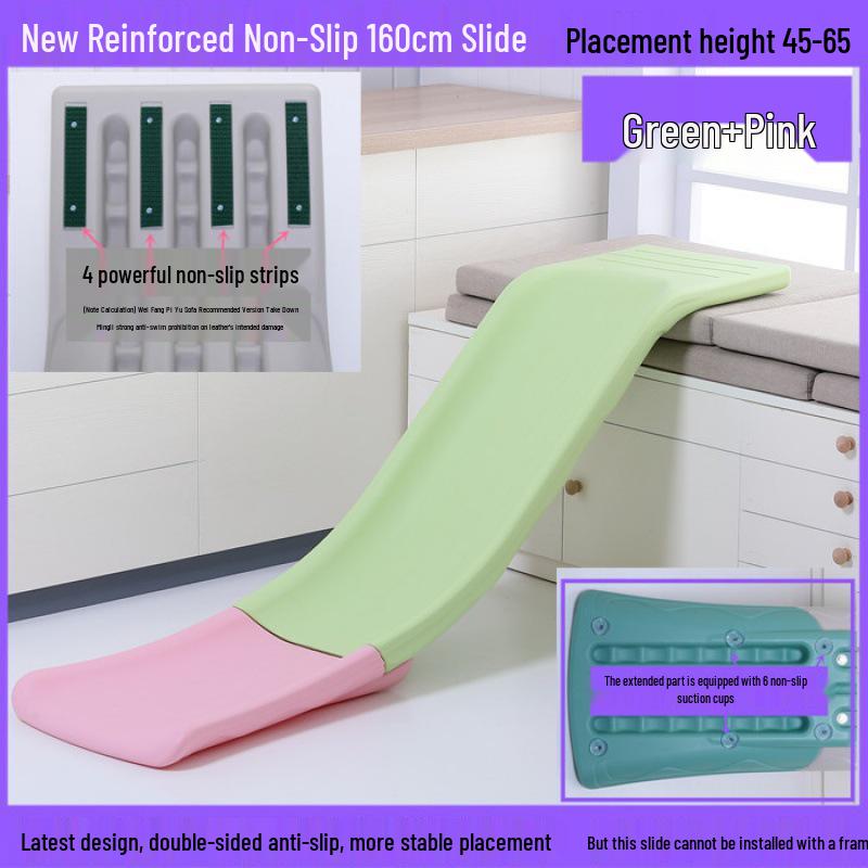 Compact Indoor Toddler Slide: Convertible Sofa or Bedside Toy for Small Spaces