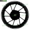 Universal 17 Inch Motorcycle Accessories Front and Rear Wheel Stickers Decorative Waterproof Reflective Wheel Rim Stickers
