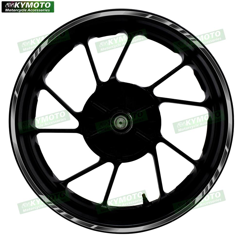 Universal 17 Inch Motorcycle Accessories Front and Rear Wheel Stickers Decorative Waterproof Reflective Wheel Rim Stickers
