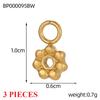 3PCS/LOT CARLIDANA Vintage Luxury Stainless Steel Natural Stone Star Eye Sunflower Pendants Charms for DIY Jewelry