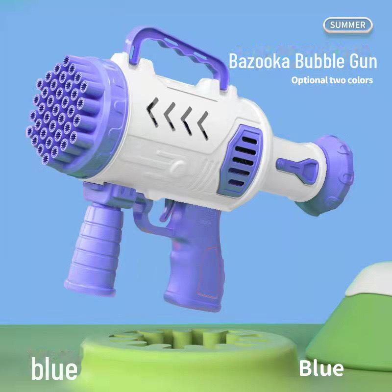 Popular Handheld Luminous Gatling Bubble Gun: Fully Automatic Bubble-Blowing Toy for Kids