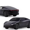 1:32 Cybercab Robotaxi Fahrerloses Taxi Legierung Metall Druckguss Modellauto Miniauto Mikrofahrzeuge Sound und Licht Rückzieher Geburtstag